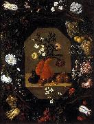 Juan de  Espinosa surrounded by a wreath of flowers and fruit Germany oil painting artist